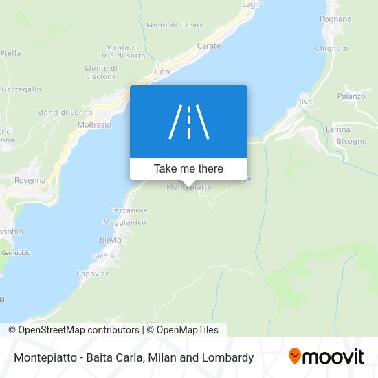 Montepiatto - Baita Carla map