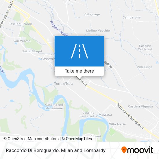 Raccordo Di Bereguardo map