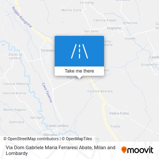Via Dom Gabriele Maria Ferraresi Abate map