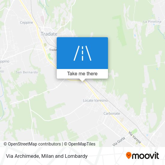 Via Archimede map