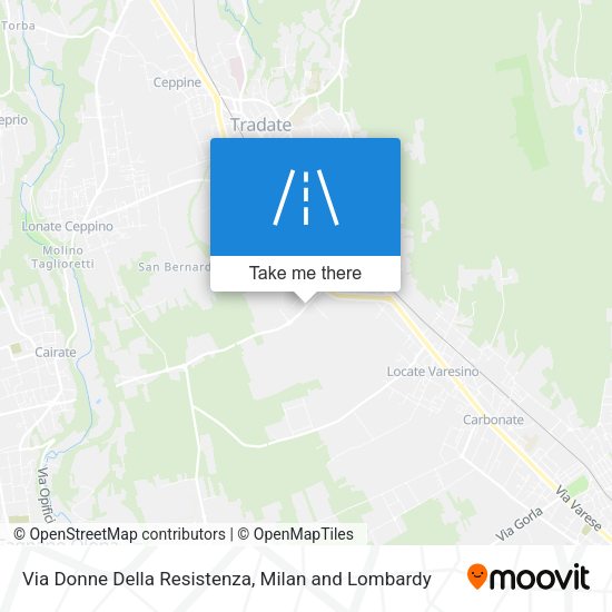 Via Donne Della Resistenza map