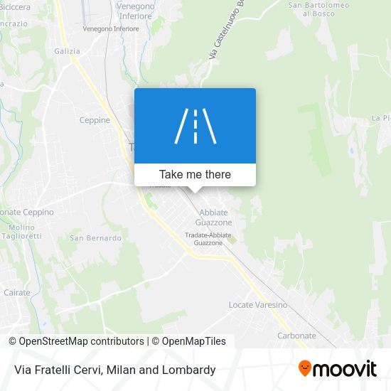 Via Fratelli Cervi map