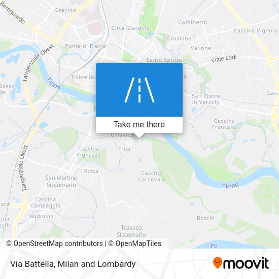 Via Battella map