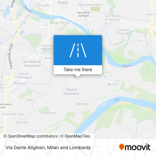 Via Dante Alighieri map