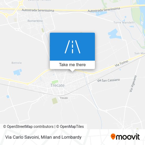 Via Carlo Savoini map