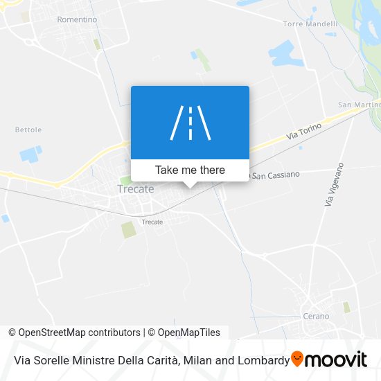 Via Sorelle Ministre Della Carità map