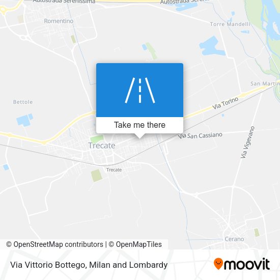 Via Vittorio Bottego map