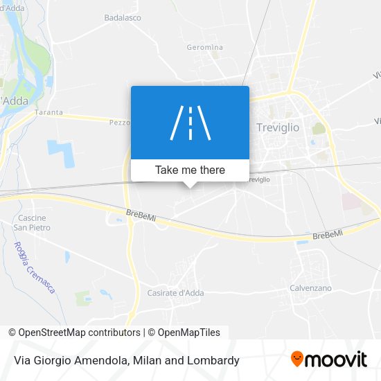 Via Giorgio Amendola map