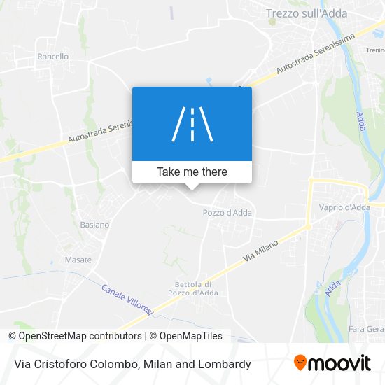 Via Cristoforo Colombo map