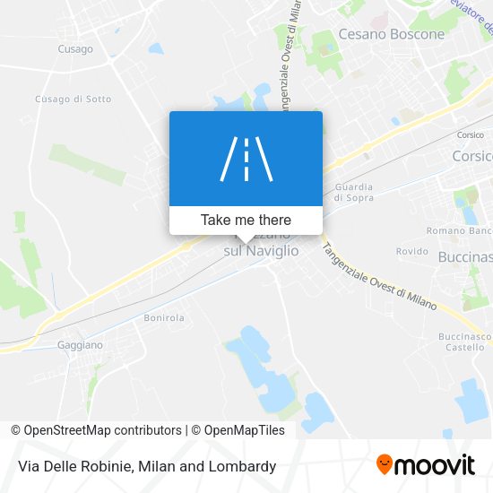 Via Delle Robinie map
