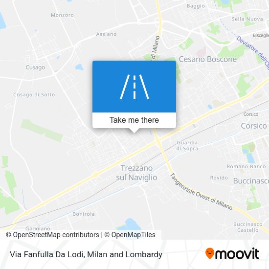 Via Fanfulla Da Lodi map