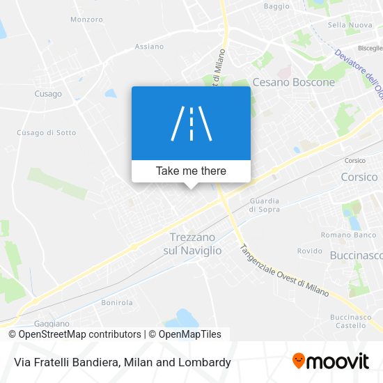Via Fratelli Bandiera map