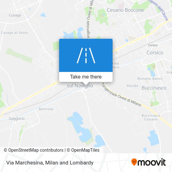 Via Marchesina map
