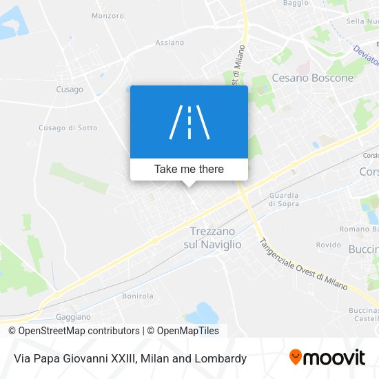 Via Papa Giovanni XXIII map