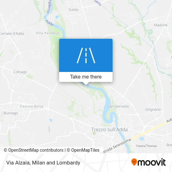 Via Alzaia map