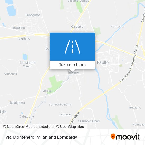 Via Montenero map