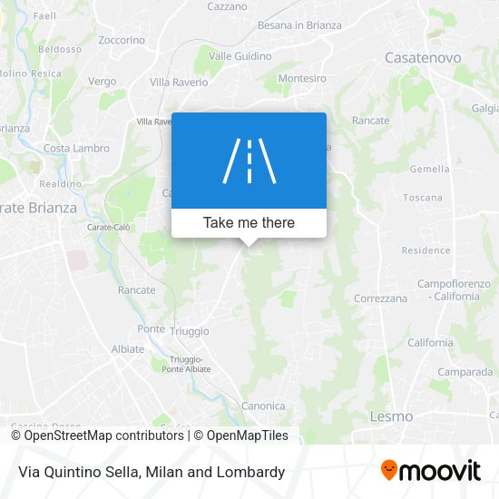 Via Quintino Sella map