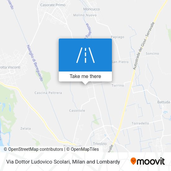 Via Dottor Ludovico Scolari map