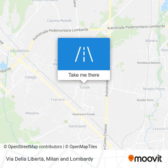 Via Della Libertà map