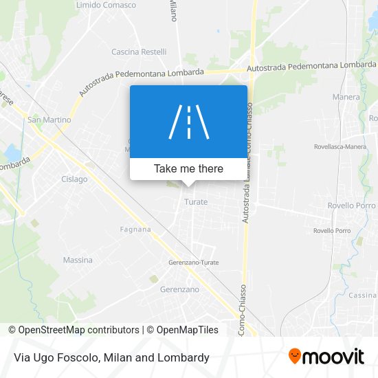 Via Ugo Foscolo map