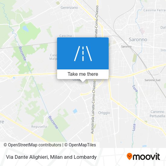 Via Dante Alighieri map