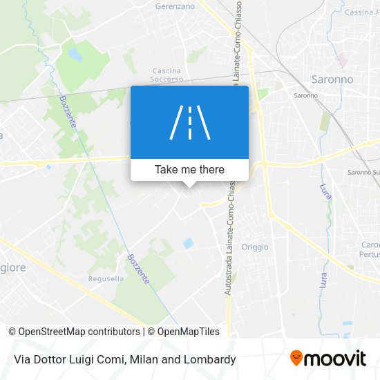 Via Dottor Luigi Comi map