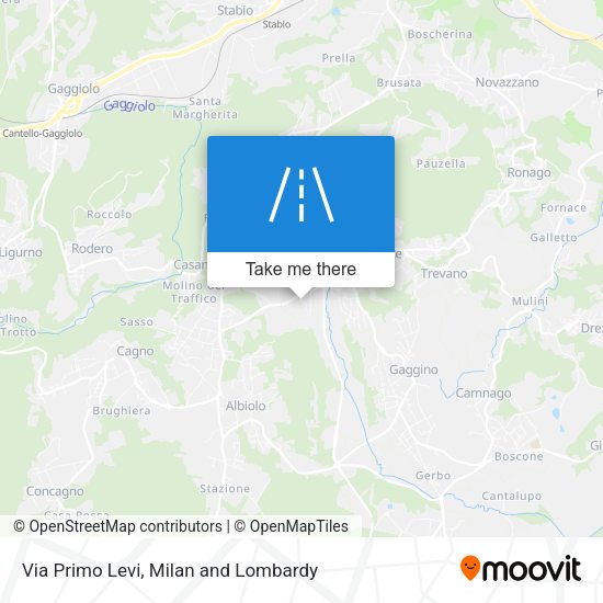 Via Primo Levi map
