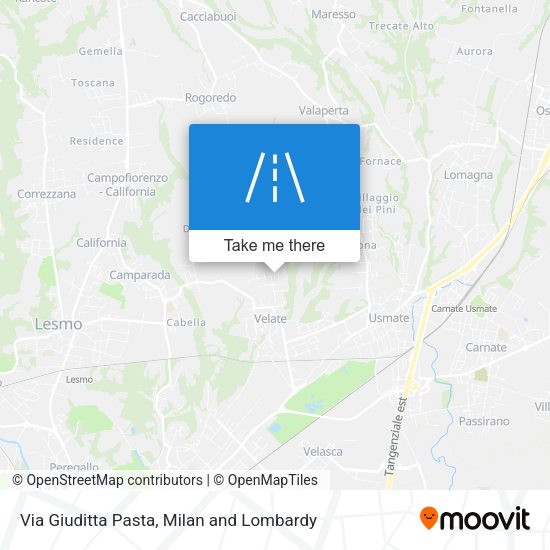 Via Giuditta Pasta map