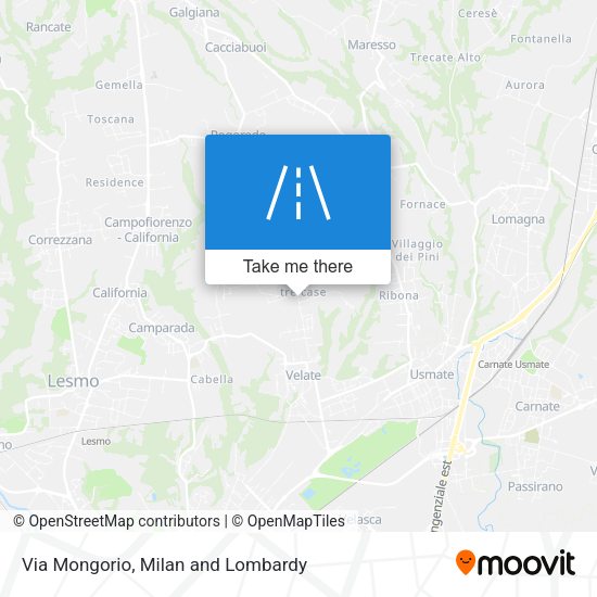 Via Mongorio map
