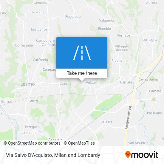 Via Salvo D'Acquisto map