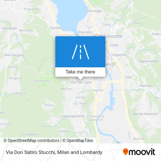 Via Don Satiro Stucchi map
