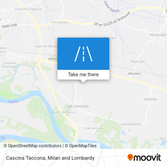 Cascina Taccona map