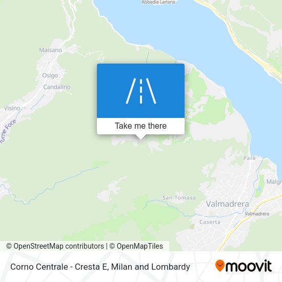 Corno Centrale - Cresta E map