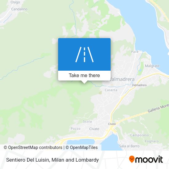 Sentiero Del Luisin map