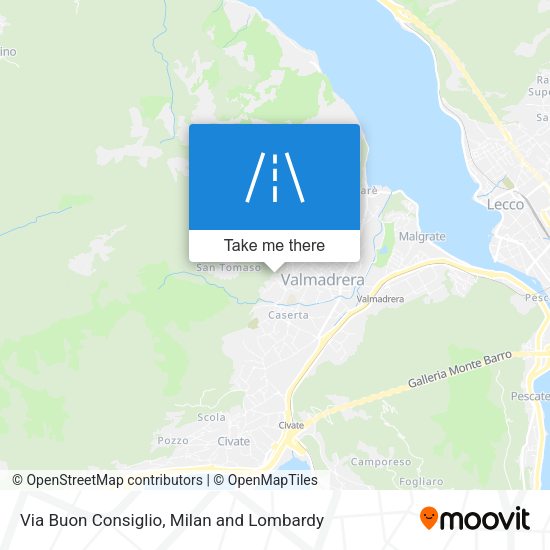 Via Buon Consiglio map