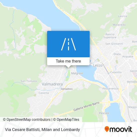 Via Cesare Battisti map