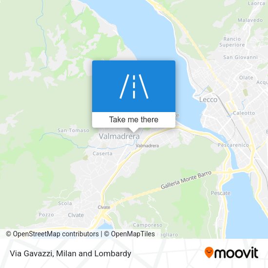 Via Gavazzi map