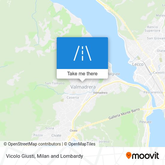 Vicolo Giusti map