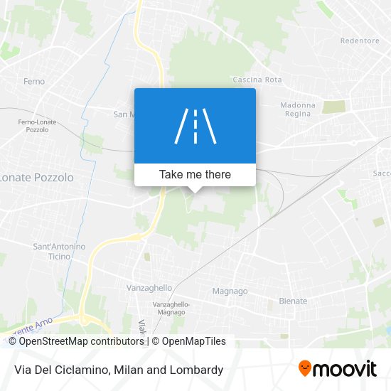 Via Del Ciclamino map