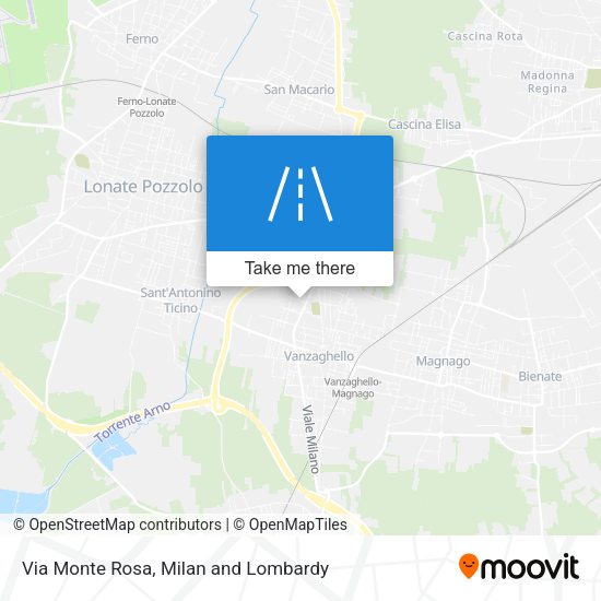 Via Monte Rosa map