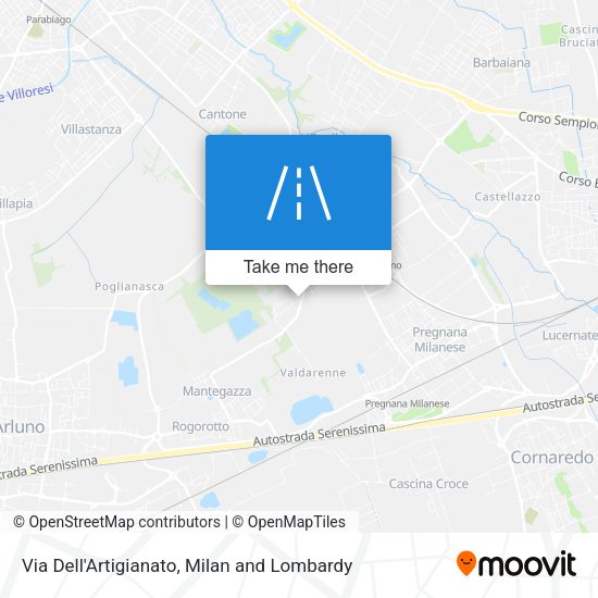 Via Dell'Artigianato map
