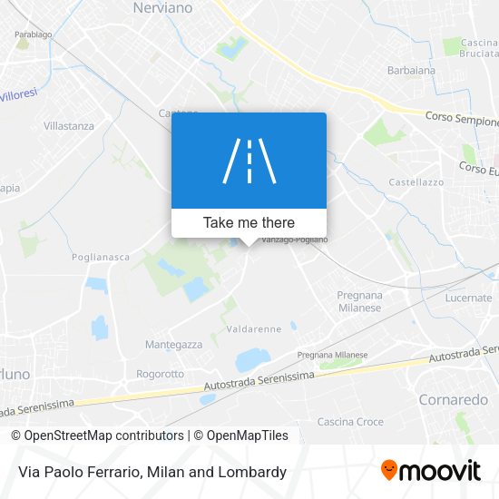 Via Paolo Ferrario map