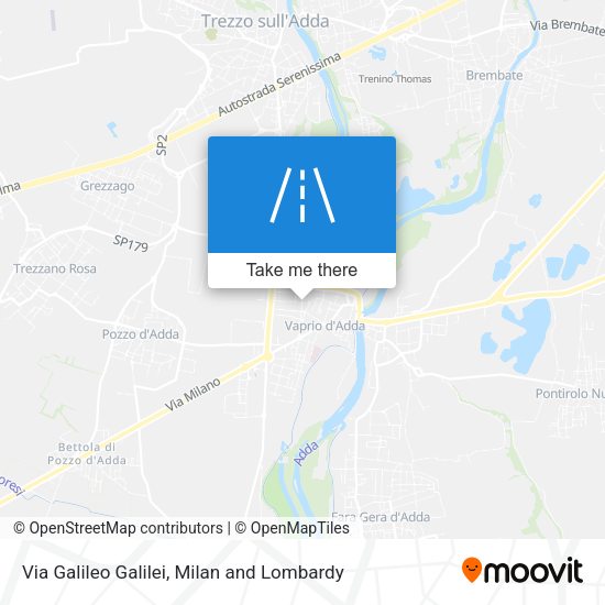 Via Galileo Galilei map