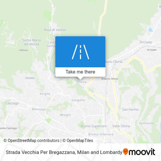 Strada Vecchia Per Bregazzana map