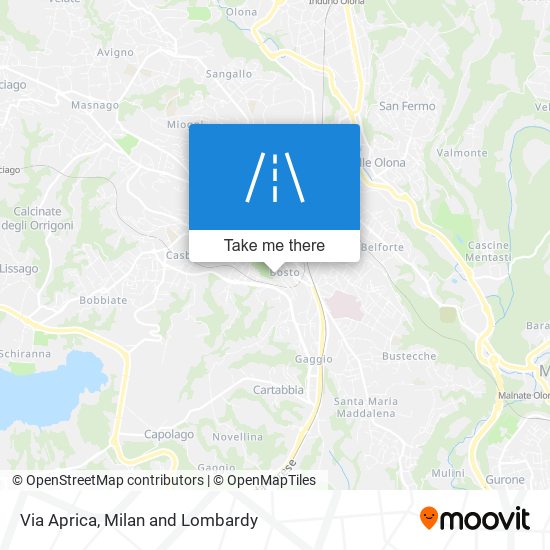 Via Aprica map