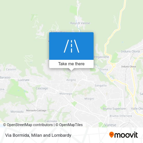 Via Bormida map