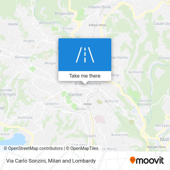 Via Carlo Sonzini map