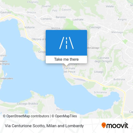 Via Centurione Scotto map