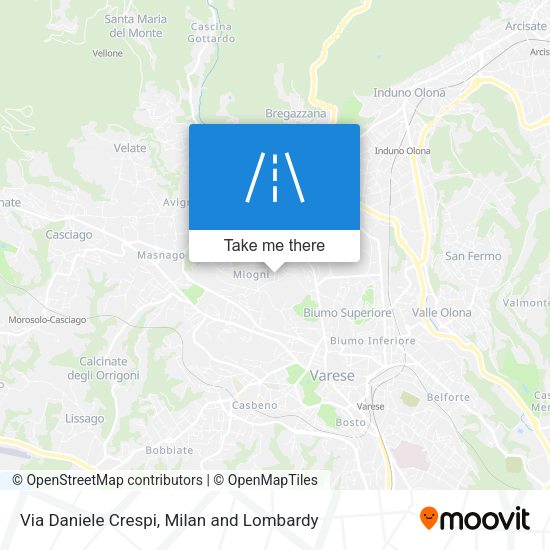 Via Daniele Crespi map