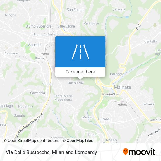 Via Delle Bustecche map